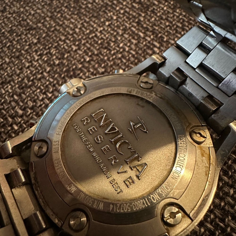 Invicta Men's Blue Dial Silver Watch - Picture 2 of 5